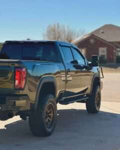 GMC Sierra featuring ceramic coating installation process in Copperas Cove, TX, for enhanced protection and shine.