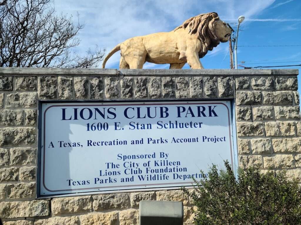 lions club park in Killeen TX